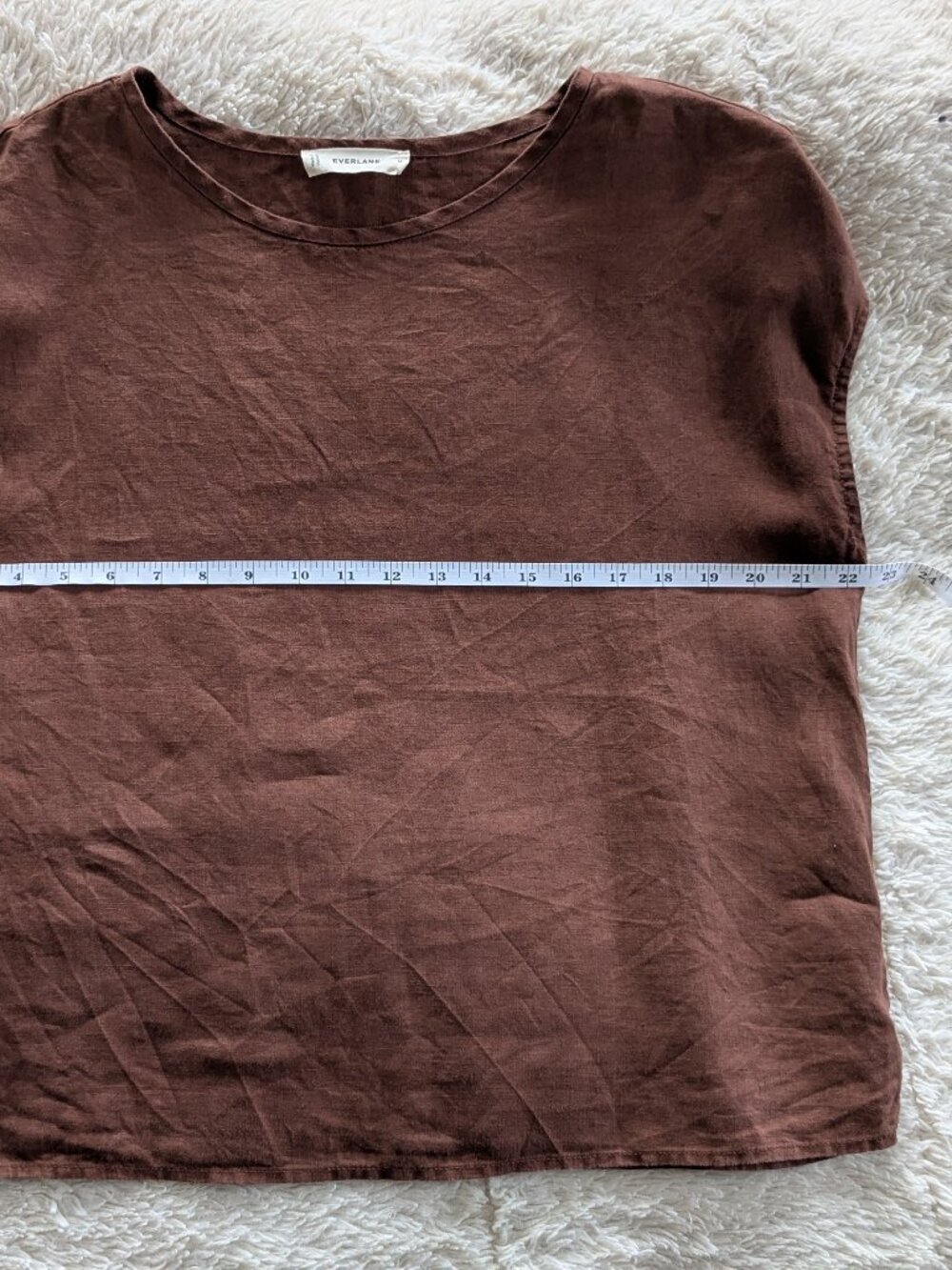 Everlane The Muscle Top in Linen Brown Size M - Picture 7 of 8